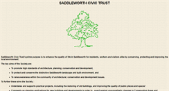 Desktop Screenshot of civictrust.saddleworth.net